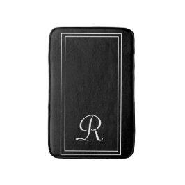 Elegant Monogrammad Personlig Bathroom Mat Badrumsmatta