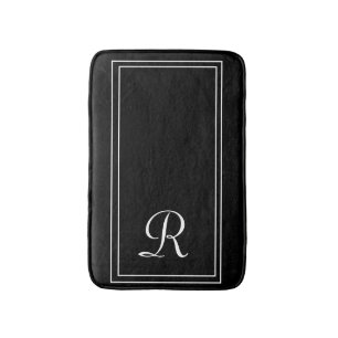 Elegant Monogrammad Personlig Bathroom Mat Badrumsmatta