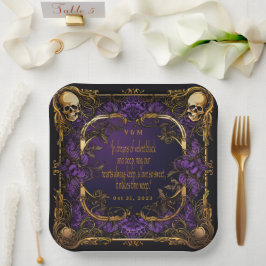 Elegant Monogrammed Kärlek Spell Gothic Bröllop