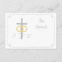 Elegant Monogrammed katolska Bröllop