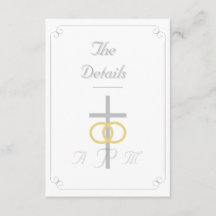 Elegant Monogrammed katolska Bröllop