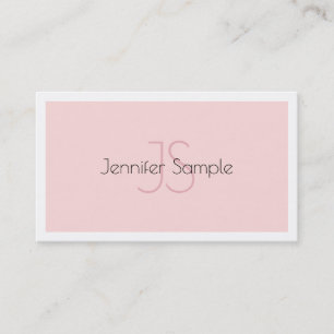 Elegant Monogrammerad Design Minimalistisk Lyx Visitkort