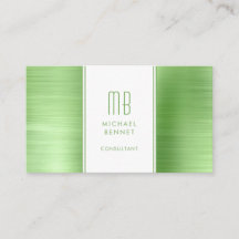 Elegant Monogrammerad Grön Konsult