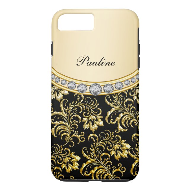Elegant monogramstil Case-Mate iPhone skal (Baksida)
