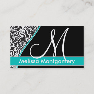 Elegant Monogramvisitkort - kricka Visitkort