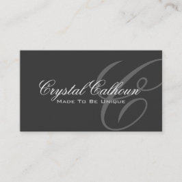 Elegant Monogramvisitkortmall Visitkort