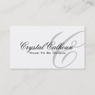Elegant Monogramvisitkortmall Visitkort