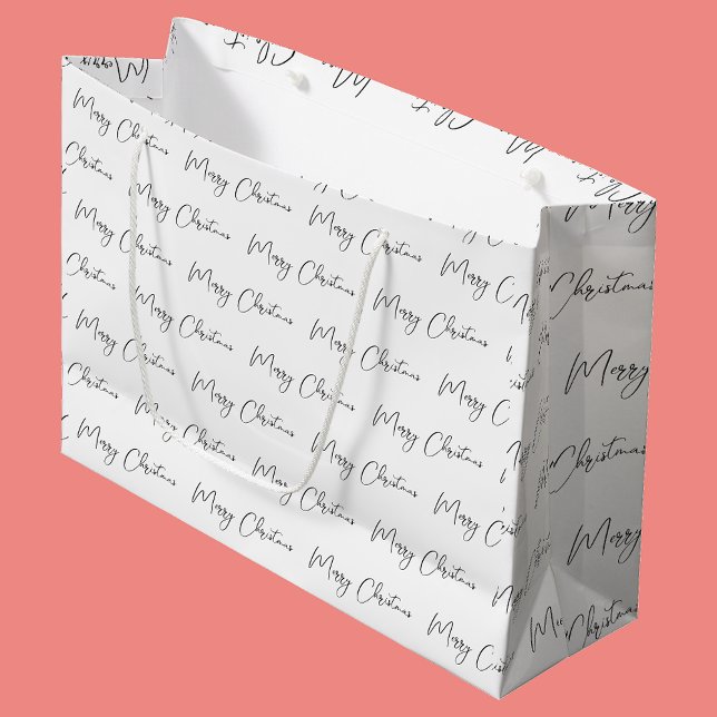 Elegant Monotone Black White God jul (Skapare uppladdad)