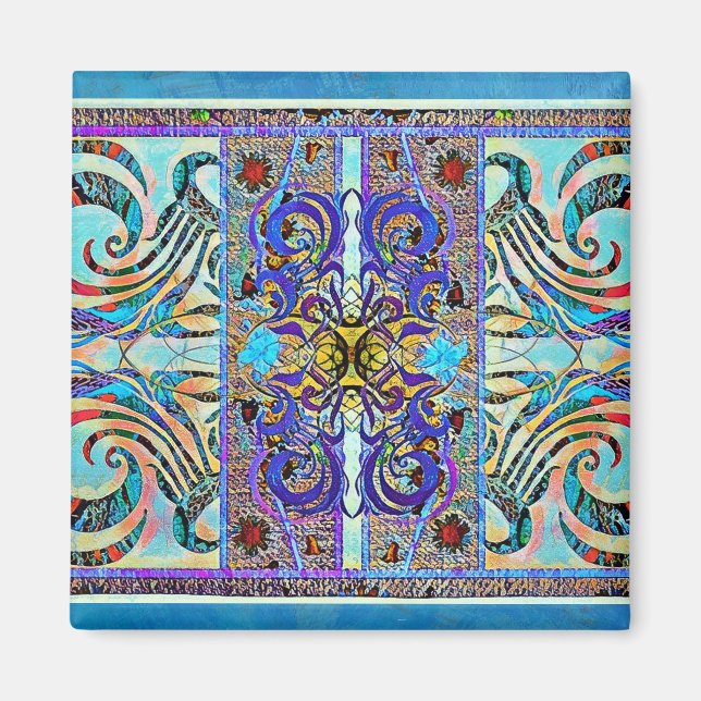 Elegant Mönster 57793 Magnet (Framsidan)