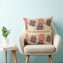 Elegant Mönster Best Grandma Aldrim Dekorativ kudd Kudde