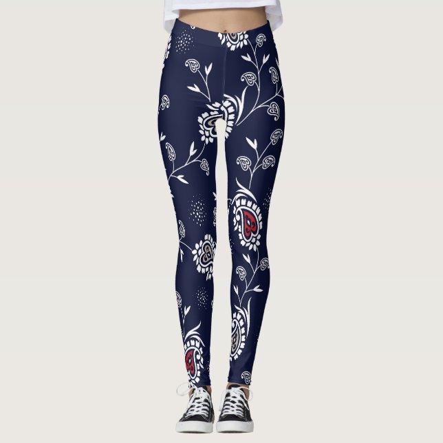 Elegant Mönster Design. Leggings (Framsida)