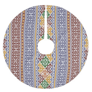 elegant mönster julgransmatta borstad polyester