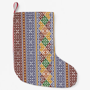 elegant mönster liten julstrumpa