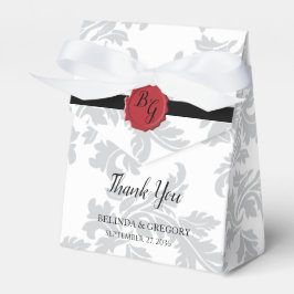 Elegant Mönster & Vax säl Bröllop Presentaskar