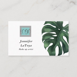 Elegant Monstera Logo  Visitkort