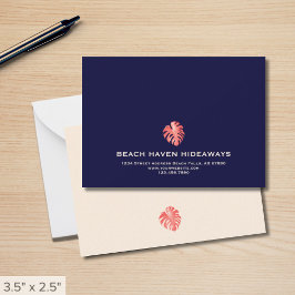 Elegant Monstera Löv Corporate Note Card Anteckningskort