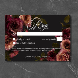 Elegant Moody Blommigt utan matning av upplöst Rus OSA Kort