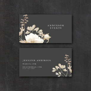 Elegant Moody Boho Modern Visitkort