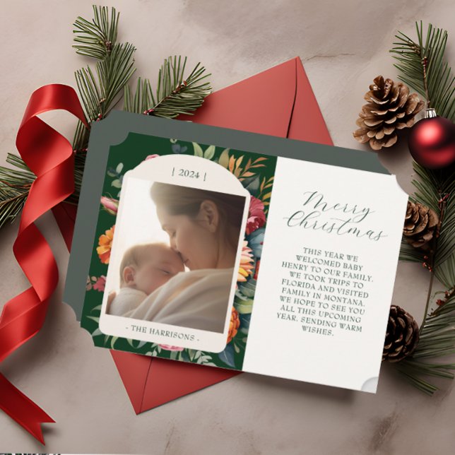 Elegant Moody botaniskt år i granskningskort Inbjudningar (Skapare uppladdad)