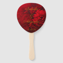 Elegant Moody Burgundy Red Blommigt Bröllop