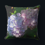 Elegant moody vattenområden rosa blå lila blommigt kudde<br><div class="desc">Vackra sol satte på sig den klassiska blåa rosa lila-vattenkudden utanför dörrkudden.</div>