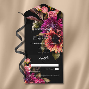 Elegant Moody Vibrant Sunset Blommigt No Middag