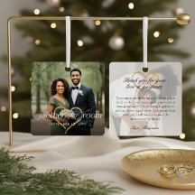 Elegant Mor i Groom Photo Memory Keepsak