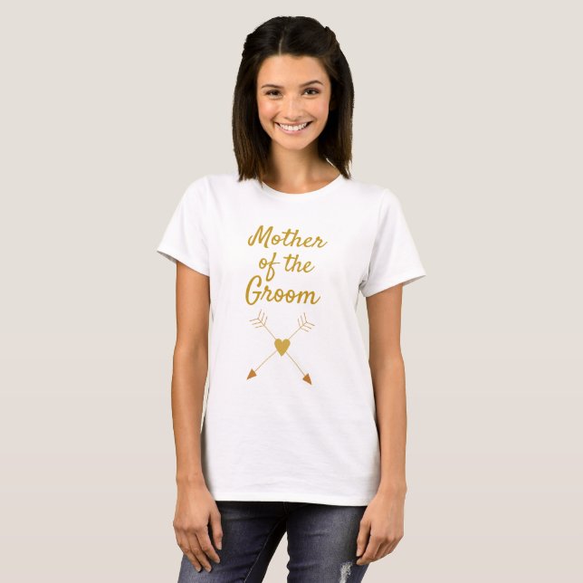 Elegant Mor i Groom Tee (Hel framsida)