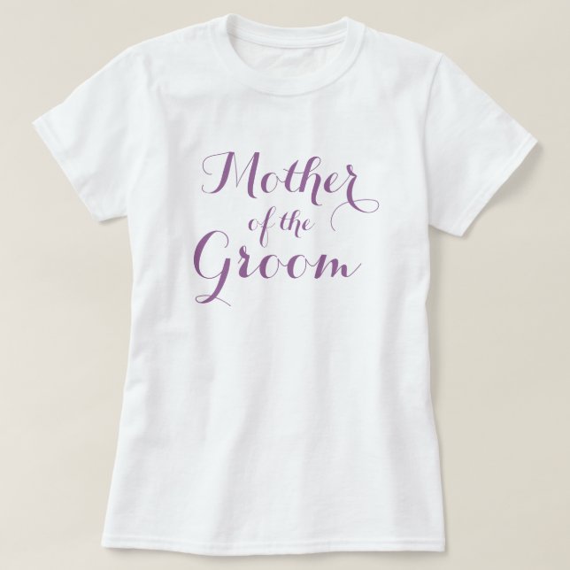 Elegant mor i skjortor | Lavender T-shirt (Design framsida)