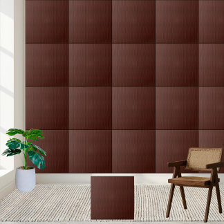 Elegant Mörk Brun läder texturerat Kakelplatta