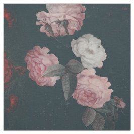 Elegant Mörk Chic Rik  Blommigt Rosa ros Tyg