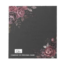 Elegant mörk svart romantisk rosblommig design