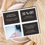 Elegant Mörk Vita blått fotomassageterapi Flygblad<br><div class="desc">Elegant-flygare,  kupongmall med professionell-studiofoto. Perfekt marknadsföring verktyg för dina kunder. Den här flygaren är fullt anpassade. Du kan enkelt lägga till dina personuppgifter. Kontakta oss om du behöver hjälp med att anpassa den. Du kan matcha den här produkten med affärskort.</div>