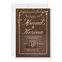 Elegant mörkbrun blomster