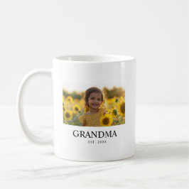 Elegant Mormor Foto Kaffemugg