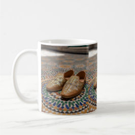Elegant Moroccan Babouche & Zellij Mosaic Art Kaffemugg