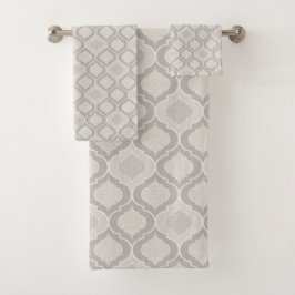 Elegant Moroccan Trellis Mönster i Neutralt Tones