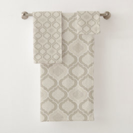 Elegant Moroccan Trellis Mönster i Neutralt Tones