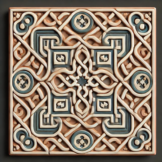 Elegant Moroccan Zellige Tile - Intricate Geo Kakelplatta (Skapare uppladdad)