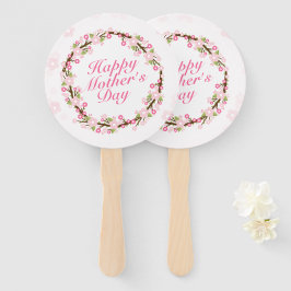 Elegant Mors dag Blommigt Utandning Hand Fläkt