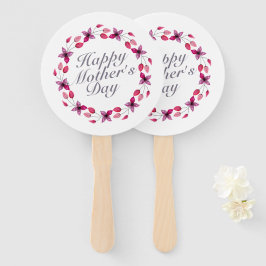 Elegant Mors dag Blommigt Utandning | Hand Fläkt