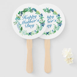 Elegant Mors dag Blommigt Utandning Hand Fläkt