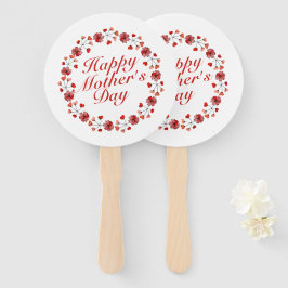 Elegant Mors dag Blommigt Utandning | Hand Fläkt