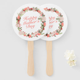Elegant Mors dag Blommigt Utandning Hand Fläkt