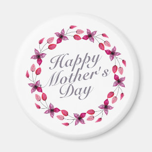 Elegant Mors dag Blommigt Utandning Magnet