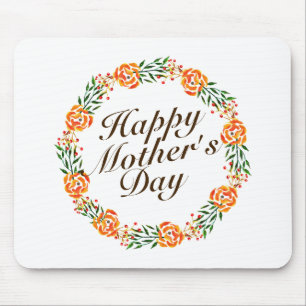Elegant Mors dag Blommigt Utandning Mousepad Musmatta