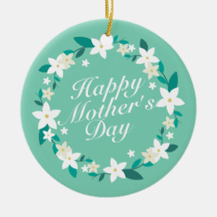 Elegant Mors dag Blommigt Utandning Ornament