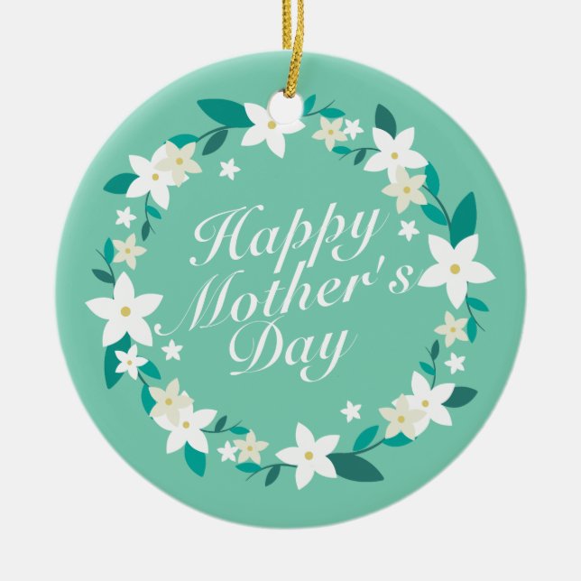 Elegant Mors dag Blommigt Utandning | Ornament (Framsidan)