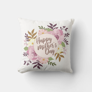 Elegant Mors dag Blommigten Lycklig DEKORATIV KU Kudde