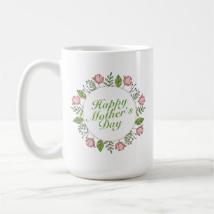 Elegant Mors dag Blommigten Lycklig Klassiskt Mu Kaffemugg